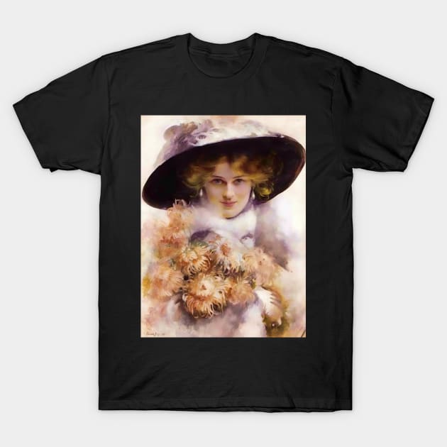 Victorian Lady illustration by Édouard Bisson T-Shirt by This and That Designs